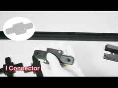 Do preto de cobre liso do sistema ferroviário do projetor do fio de AC110-248V 2 cor branca