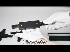 Branco comercial de alumínio da tira do trilho da trilha do projetor de 3 fios