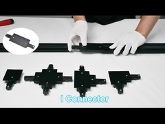 Sistema de trilha de iluminação encaixado 2 fios para loja de restaurante de café