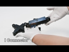 Trilho 43-34mm da trilha do diodo emissor de luz do preto do ODM do OEM quatro fios e circuito três