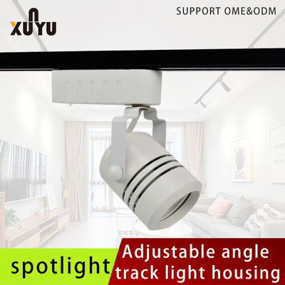Branco e preto montados de superfície dos dispositivos elétricos de luz 220V da trilha Gu10