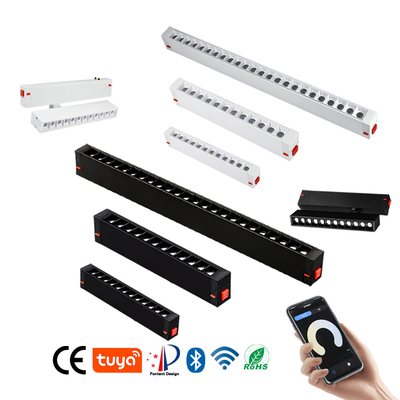Inteligente linear da lâmpada esperta branca preta da grade do projetor do sistema da luz da trilha nenhuma lâmpada principal