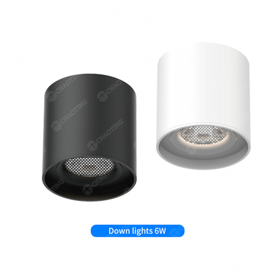 Ultra fina Magnética Redonda Downlight Anti-Relâmpago Preto 6Watt 4000K Spotlight
