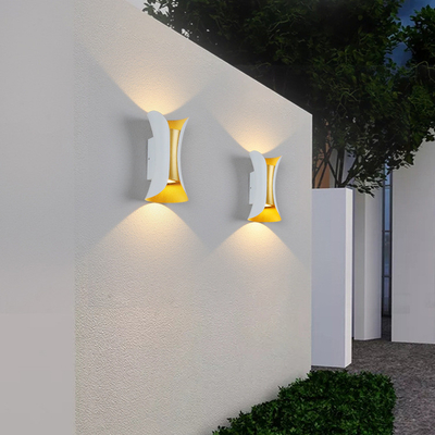 Preto Cri80 6W Ip65 da areia impermeável para cima e para baixo lâmpadas de parede conduzidas luminosas