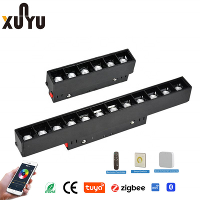 A luz magnética 6W da trilha de Smart Tuya Wifi 48V conduziu o projetor linear