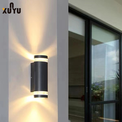 Preto exterior cilíndrico 10W 3000K do candelabro de parede da parede do estilo europeu