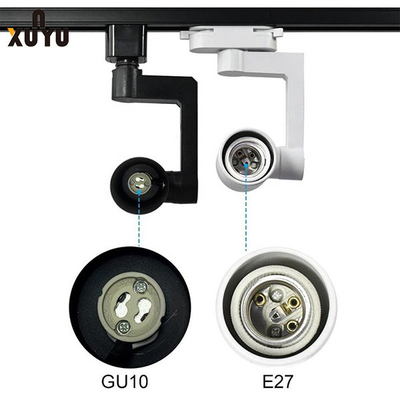 E27 alojamento do projetor dos dispositivos elétricos de luz 3w da trilha do bulbo Gu10 5w