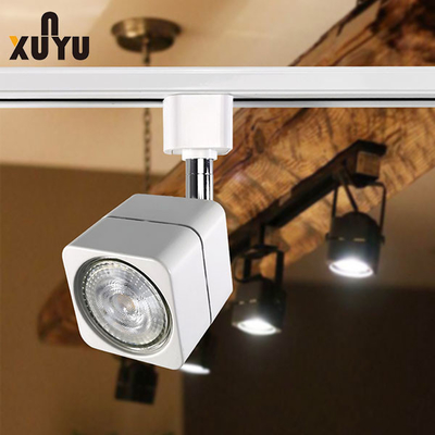 3500K-6000K projetor 5w de alumínio dos dispositivos elétricos de luz da trilha do quadrado Gu10