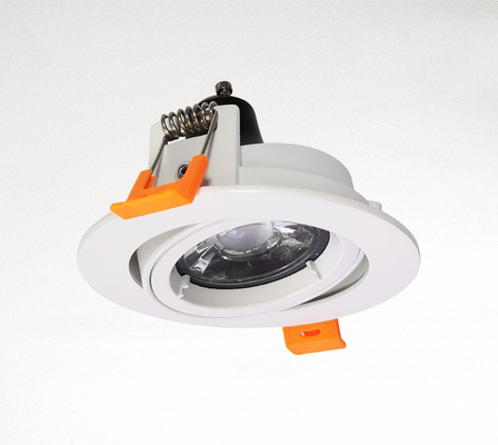 O círculo Mr16 Recessed a iluminação abrigando o alumínio branco da cor ajustável
