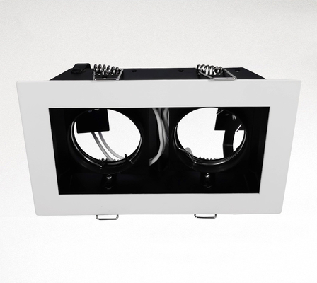 Cabeça Recessed do dobro do alojamento do diodo emissor de luz de Downlight Mr16 para o escritório/armazém