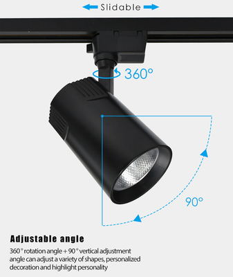 Projetor branco morno 220-240V da trilha do diodo emissor de luz para a loja de roupa