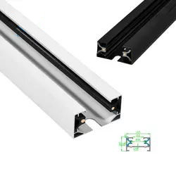 Trilha do revestimento do pó que ilumina a linha 1m 2m do sistema ferroviário segundo 3m