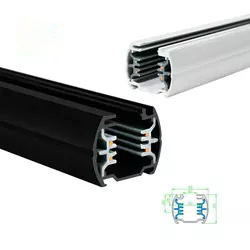 Circuito 43-34mm de quatro fios e três do trilho da trilha do diodo emissor de luz do preto do ODM do OEM