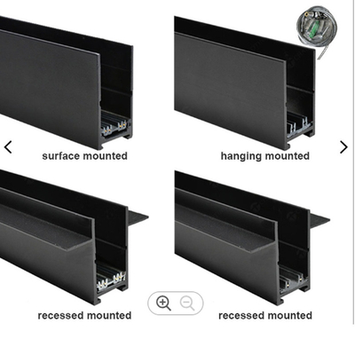 Luz magnética montada de superfície Recessed de alumínio da trilha do diodo emissor de luz do trilho magnético da trilha
