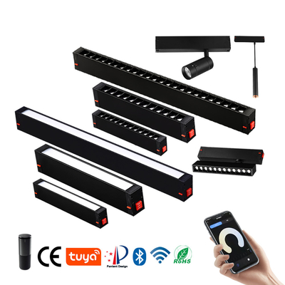 Refletor linear LED antirreflexo 220v 9w 18w LED de trilho magnético