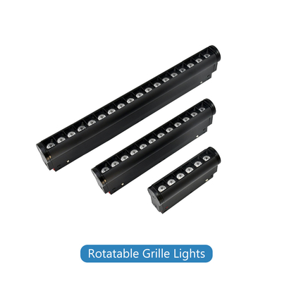 Luminária com grade de ângulo ajustável giratória e luz direta emissora de parede