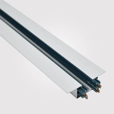 O branco encaixou o projetor do trilho da trilha de três fios conduziu a luz da trilha personalizada