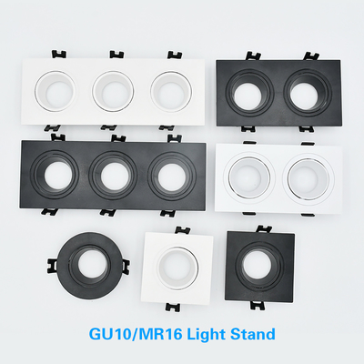 Alojamento comercial redondo/do quadrado casa do hotel Mr16 Downlight para Downlight encaixado
