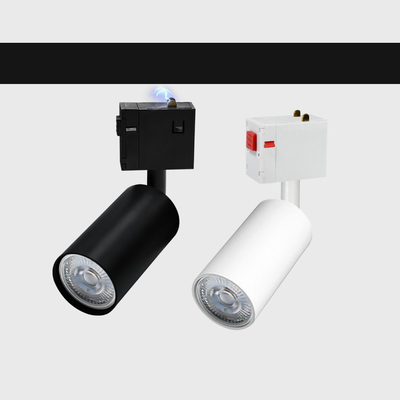 Do projetor de alta tensão preto branco da luz da trilha de Gu5.3 Gu10 ângulo ajustável
