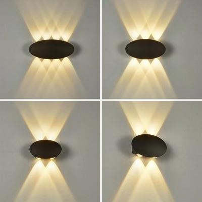A parede exterior impermeável do jardim ilumina 2 cabeças 4 cabeças 6 cabeças 4000K