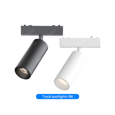 Superfície montada Ultra Thin 24V 48V Magnetic Track Light Ângulo ajustável