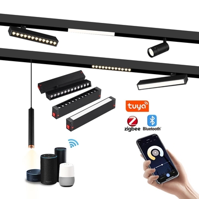 220V LED Magnetic Track Light Home Spotlight Iluminação inteligente sem fonte principal
