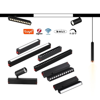 Smart Tuya App Luz de pista magnética sem luz principal 12W 3000K Spotlight