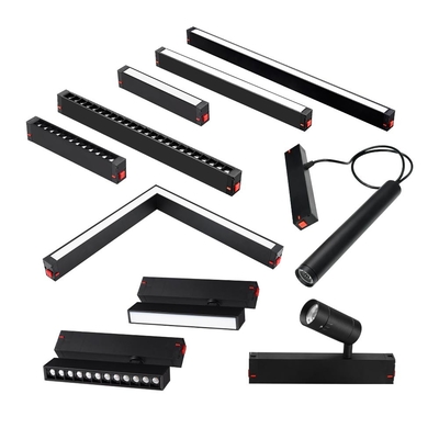 220V Luz de rede linear Luz de inundação 2.4G Dimming e cor Luz de pista magnética