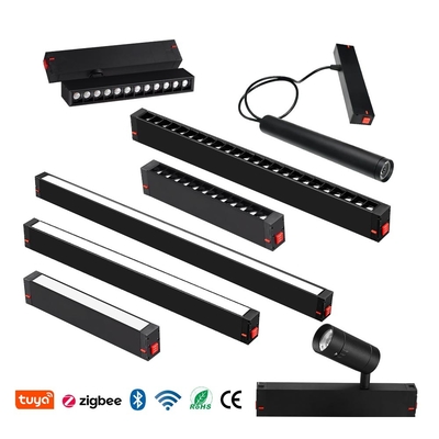 220V Lâmpadas de pendente de montagem recessada Linear 7w 10w Dimmable LED Magnetic Track Lighting