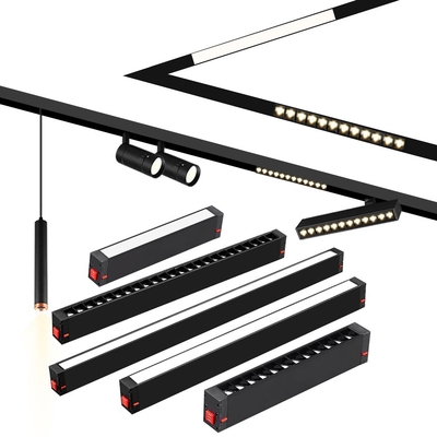Alta tensão 220V Magnético Traço Luz Incorporado Inteligente LED Luz de projeto Luz de inundação