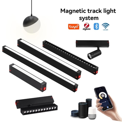 2.4G Dimming inteligente e ajuste de cor Magnetic Track Light Grille Light