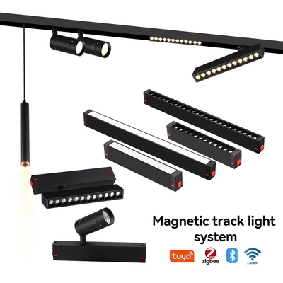 25 mm Luz de pista magnética 220V Luz de inundação Casa Sala de estar sem iluminação principal