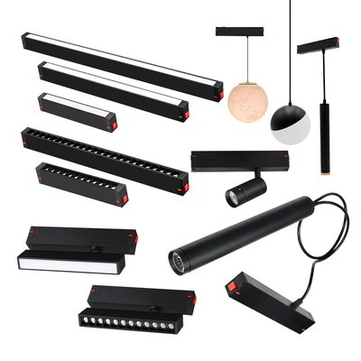 Luz de pista magnética de alumínio 10w 20w 3000K projétil linear