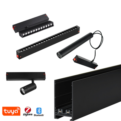 220V Magnetic Track Light Embedded Surface Mounted Casa Sala de estar Quarto de dormir Sem iluminação principal